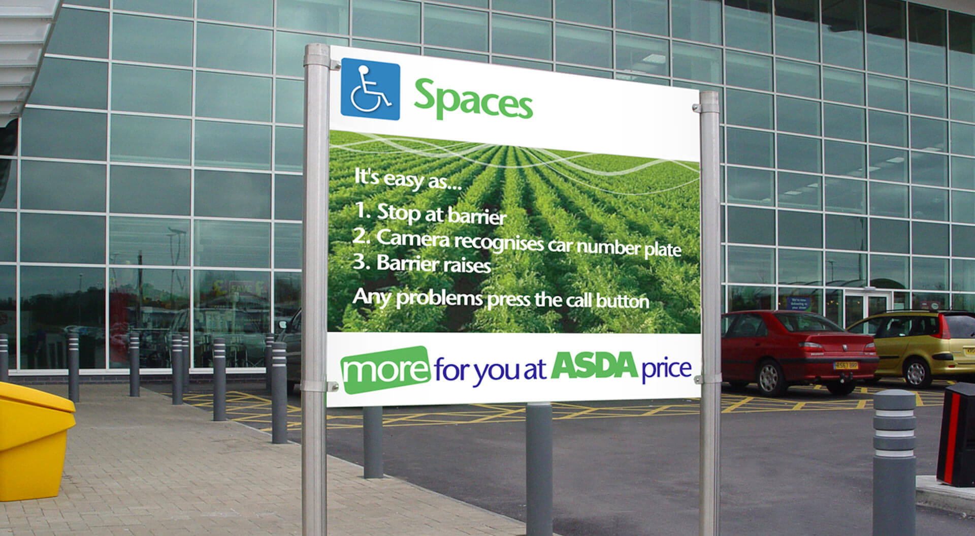 Hypermarket car park planning and navigation concept for Asda Hypermarket car park planning and navigation concept for Asda