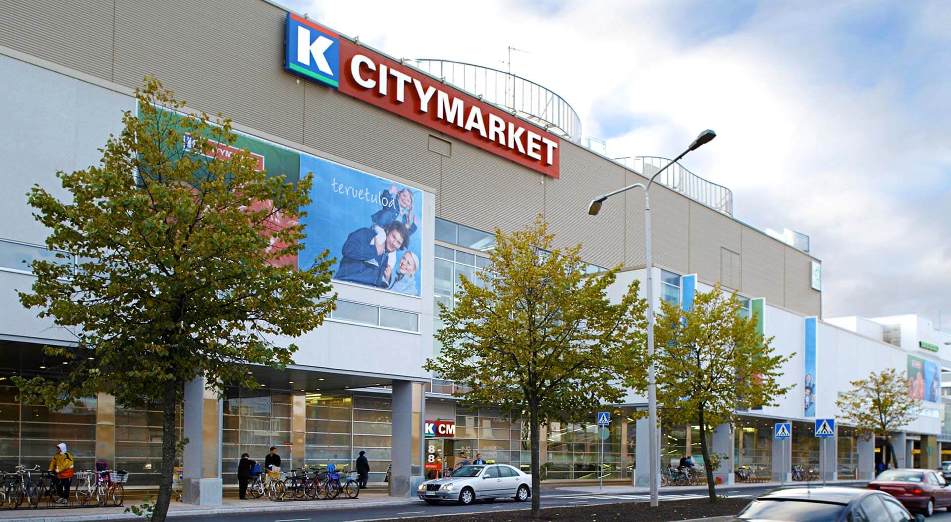 Kesko K CityMarket reinvents hypermarket exterior store branding Finland Kesko K CityMarket reinvents hypermarket exterior store branding Finland
