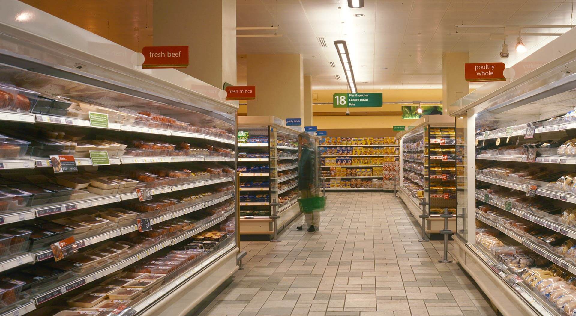 Safeway supermarkets interior store design for cilled meat department merchandising display Safeway supermarkets interior store design for cilled meat department merchandising display