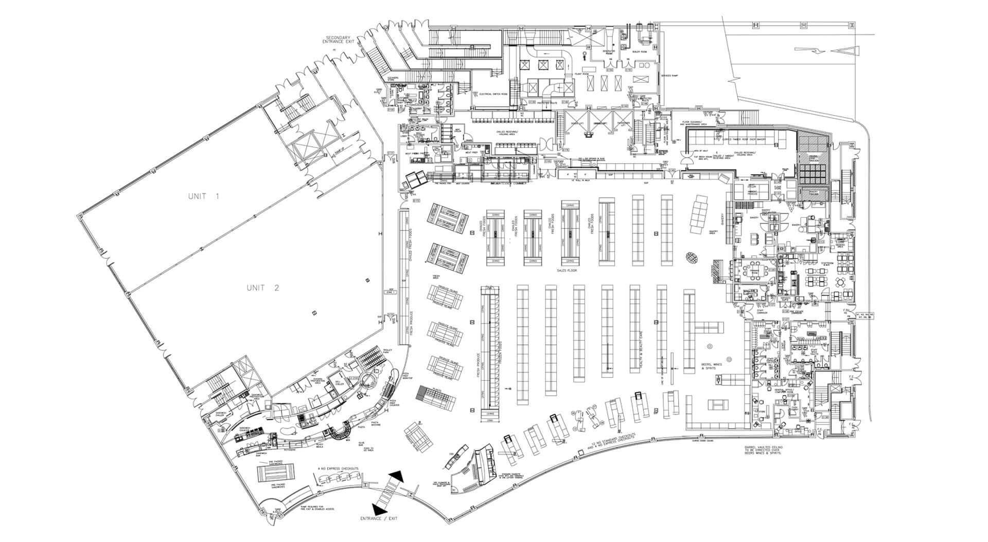 Safeway supermarket floor plan layout and design of the customer journey Safeway supermarket floor plan layout and design of the customer journey