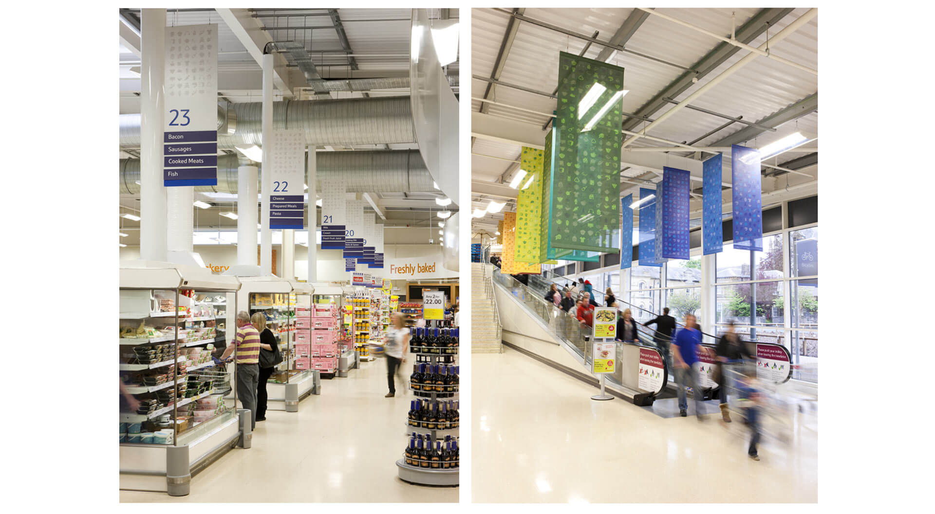 Retail branding, corporate identity, brand, hypermarket interior design planning, marketing POP in-store, grocery food supermarkets - Tesco Retail branding, corporate identity, brand, hypermarket interior design planning, marketing POP in-store, grocery food supermarkets - Tesco
