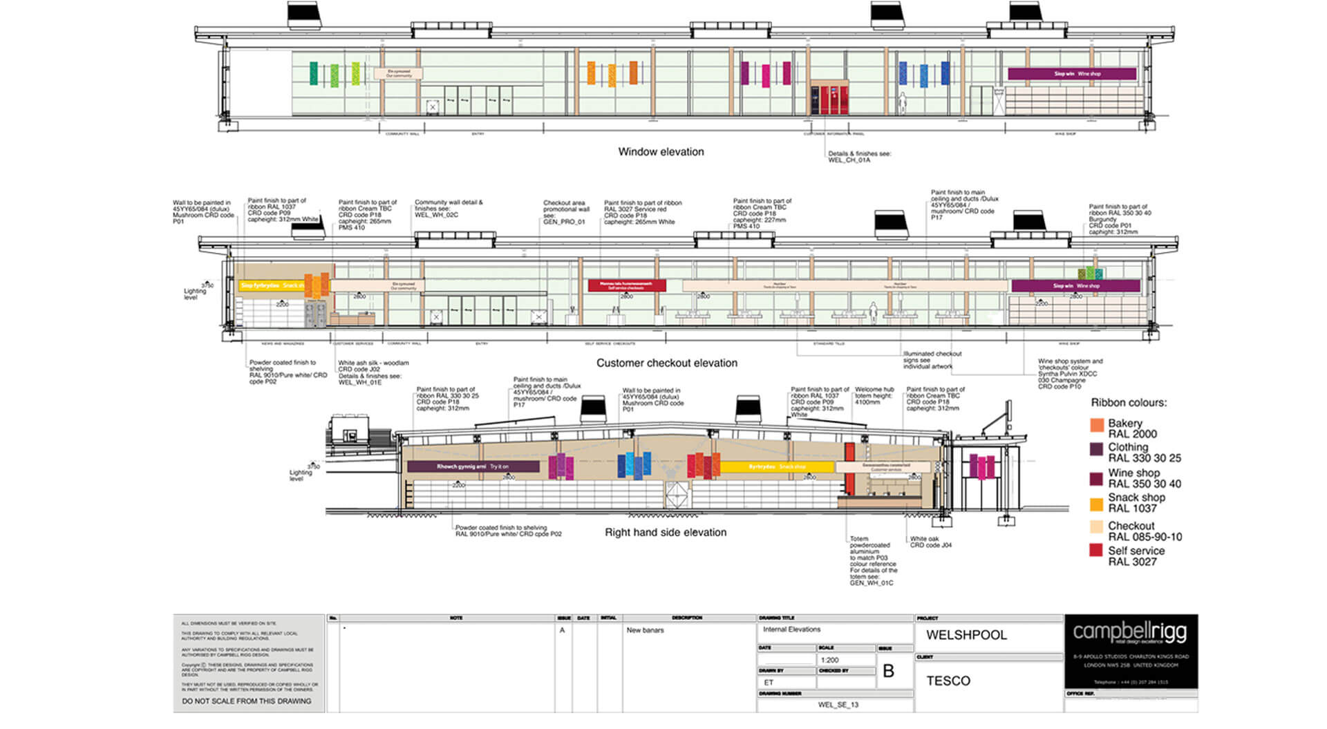 Tesco supermarket welshpool store architects drawings Tesco supermarket welshpool store architects drawings